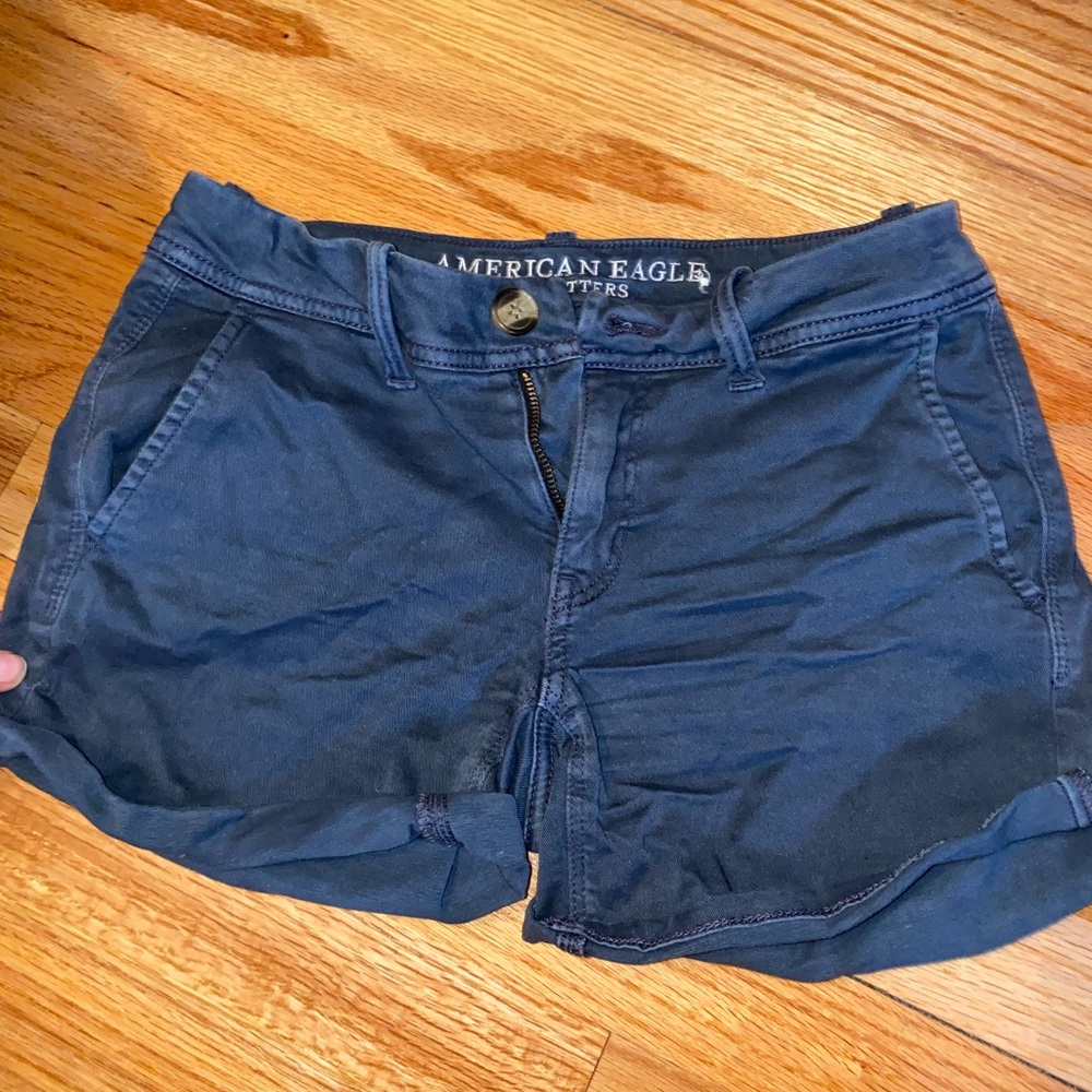 Navy super stretch x shorts (non denim)